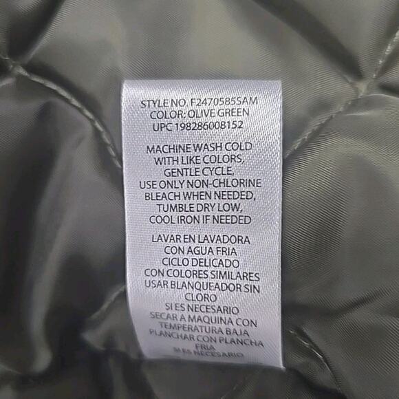 Weatherproof Men's Heritage Brand Workwear Vests Sz M Green Canvas Sherpa Collar - Picture 7 of 10